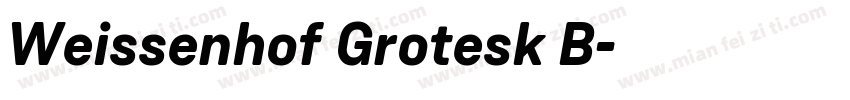 Weissenhof Grotesk B字体转换